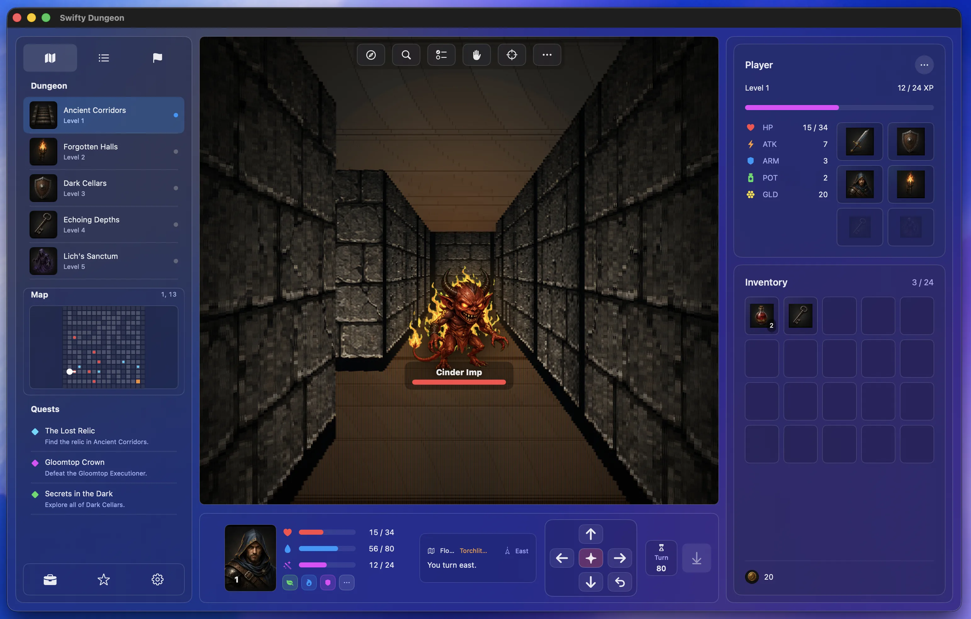 Swifty Dungeon 案例截图