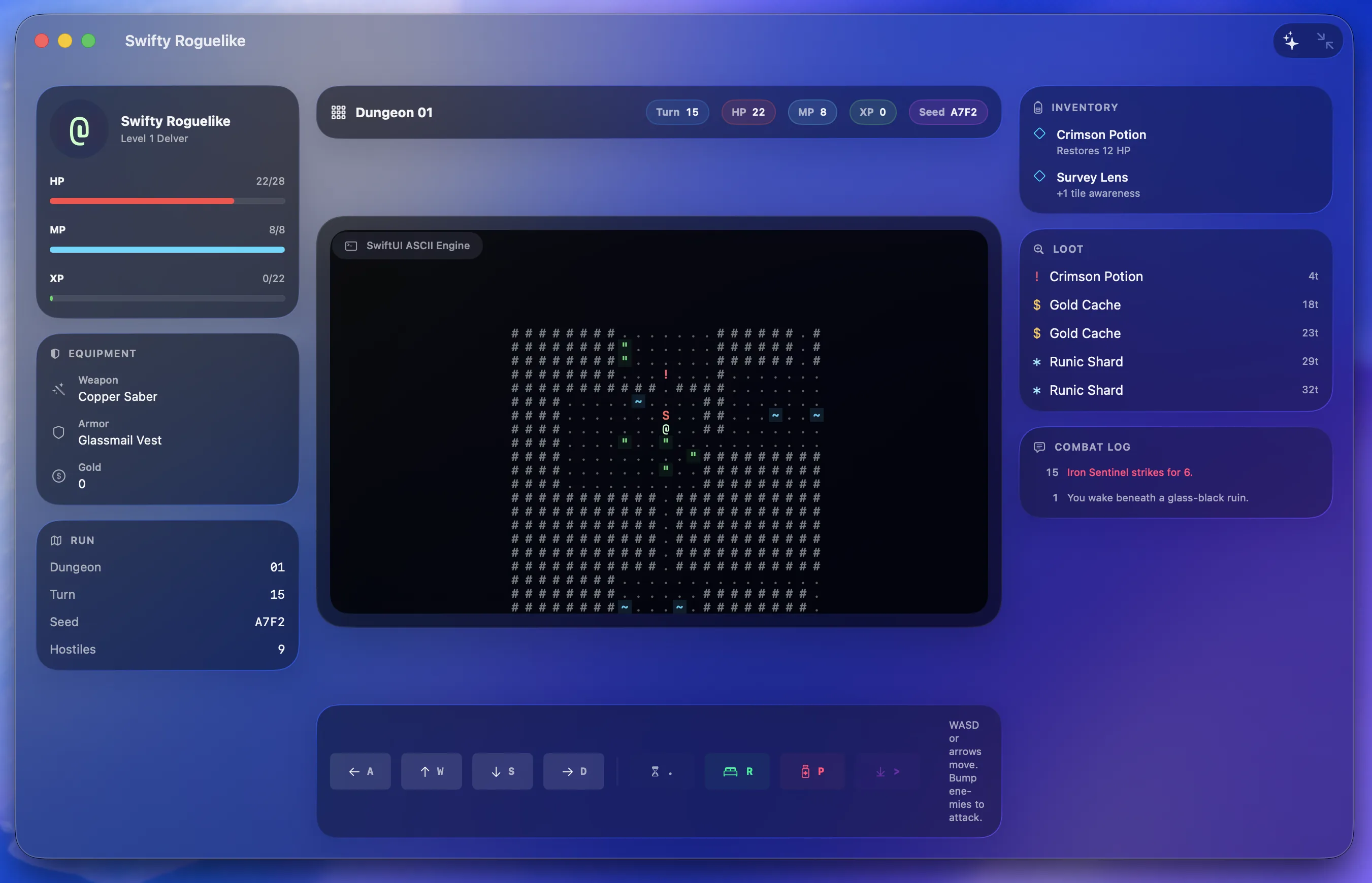 Swifty Roguelike 案例截图